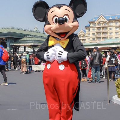 整列グリーティングのミッキー