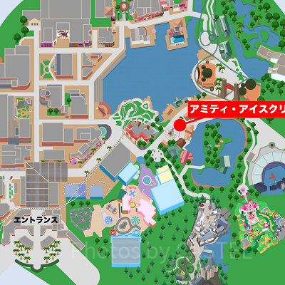 アミティ・アイスクリームの場所