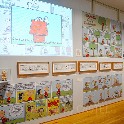 リニューアルで追加された壁のコミックが動き出すアニメーション