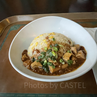 マーボー豆腐のあんかけチャーハン