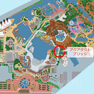 アクアダクトブリッジの地図