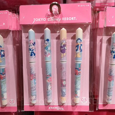 ディズニーSWEET TIMESグッズ：ボールペン〈エナージェル〉セット