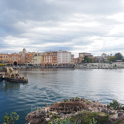 ディズニーシーのビリーヴ〜シー・オブ・ドリームス〜鑑賞場所：アクアダクトブリッジからの景色②