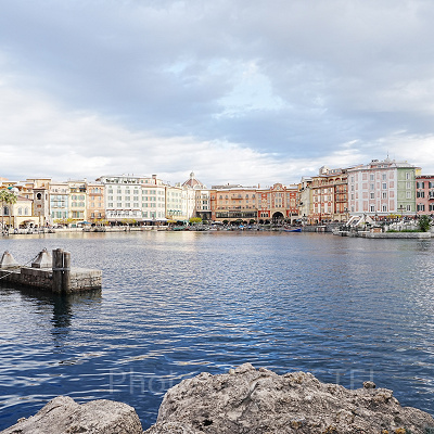 ディズニーシーのビリーヴ〜シー・オブ・ドリームス〜鑑賞場所：ガリオン船横（5番）からの景色