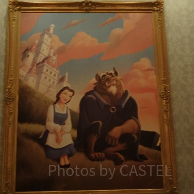 Disney - Disney 美女と野獣　ベルとワードローブ　フォトフレーム　希少商品 美女と野獣 ベル お城 フォトフレーム 写真立て ディズニー 魔法
