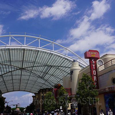 ビバリーヒルズのキャノピー（アーケード）／USJ