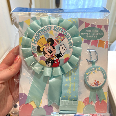 バースデーロゼット（ミッキーマウス）2025年デザイン