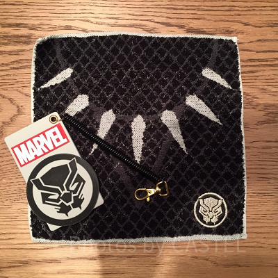 ブラックパンサーのタオルとパスケース