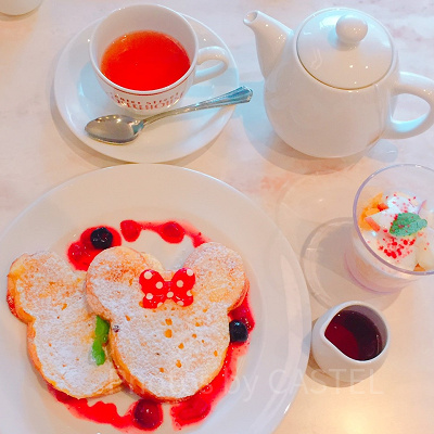 朝食限定♡ミッキーシェイプのフレンチトースト