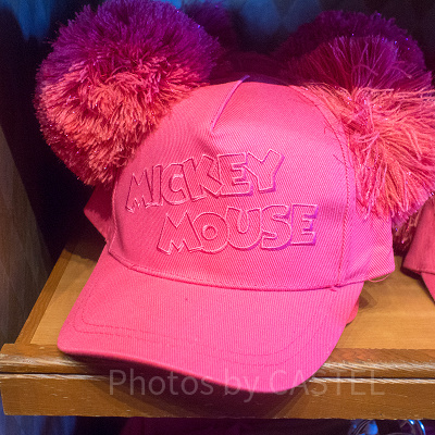 ミッキーポンポン付きキャップ