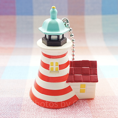 ケープコッドの灯台のキーチェーン（ディズニーガチャガチャ）