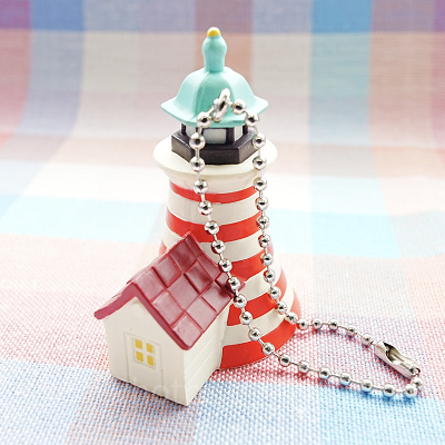 ケープコッドの灯台のキーチェーン（ディズニーガチャガチャ）