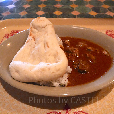 チキンカリー ライスとナン付き