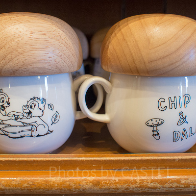 チップとデールマグカップ（ふた付き）
