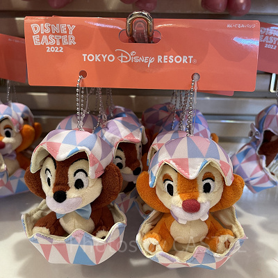 チップとデールぬいぐるみバッジセット（2022年ディズニーイースターグッズ）