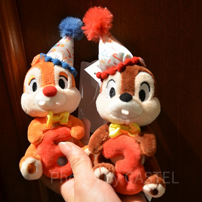 チップとデールぬいぐるみバッジセット