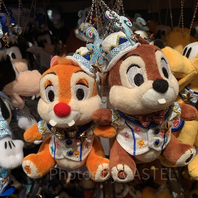 チップとデールぬいぐるみバッジセット