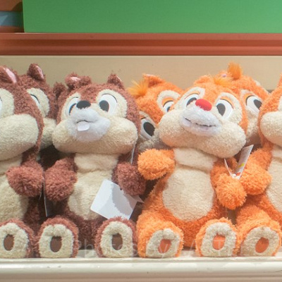 チップとデールのぬいぐるみ