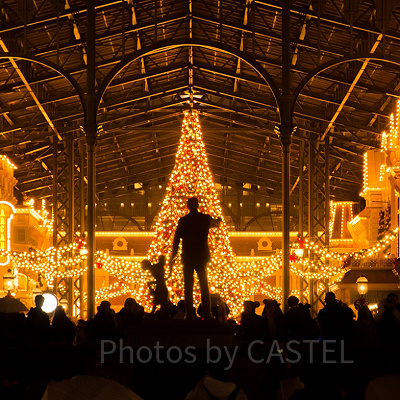 ディズニーランドのクリスマス