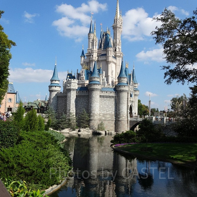 水に映るシンデレラ城