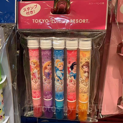 スタンプ付カラーペンセット：ディズニープリンセス