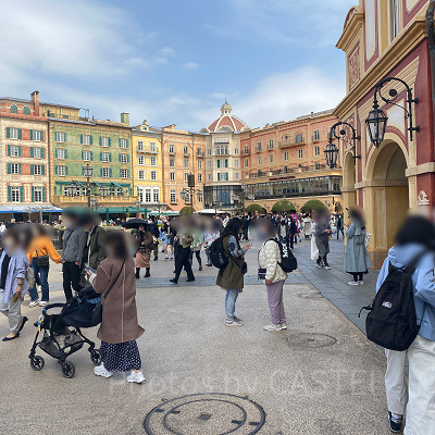 ディズニーシーの混雑状況（2022年4月7日撮影）