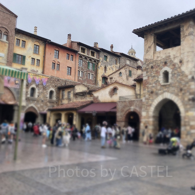 ディズニーシーのエントランスの混雑状況