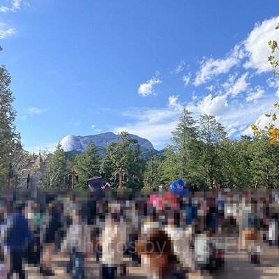 美女と野獣エリアの混雑状況／12:30頃