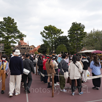 アトラクションの混雑状況（2023年3月2日撮影）