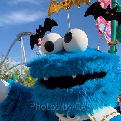 ハロウィン仮装のクッキーモンスター