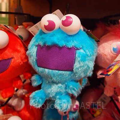 クッキーモンスターのぬいぐるみキーチェーン