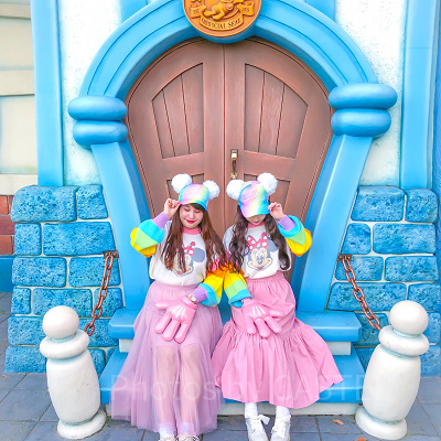 ディズニーグッズに合わせたコーディネート