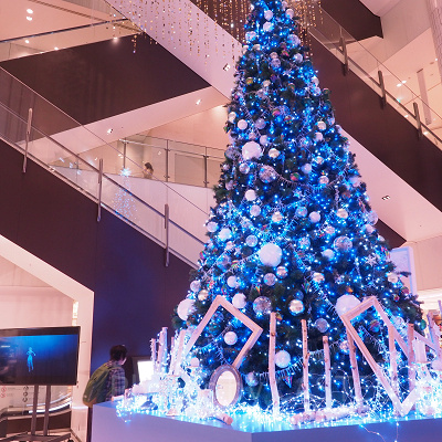 大名古屋ビルヂング地下のクリスマスツリー