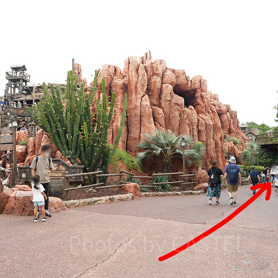 「トムソーヤ島いかだ」に向かう道順