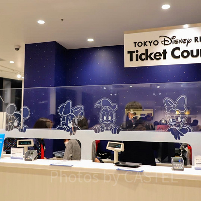 ディズニーフラッグシップ東京のチケットカウンター