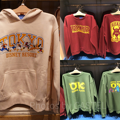 ディズニーのパーカーやトレーナー