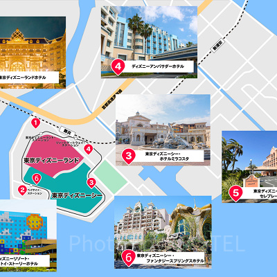 ディズニーホテルマップ
