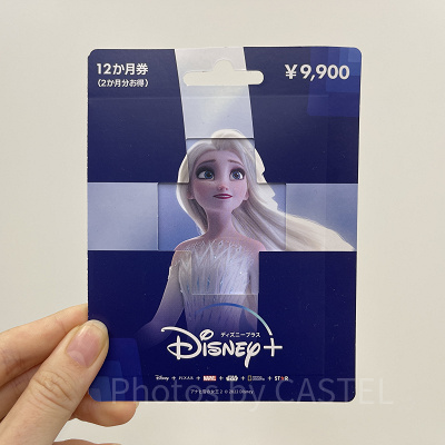 ディズニープラスのプリペイドカード（エルサ）