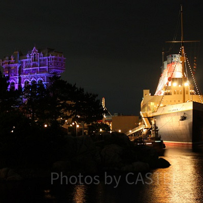 夜のディズニーシー