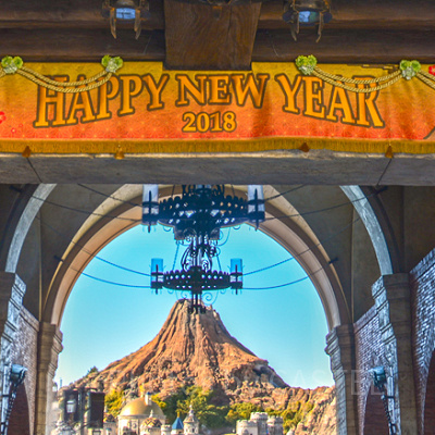 ディズニーシーお正月デコレーション