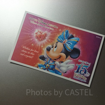 ディズニーチケット（15周年デザイン）