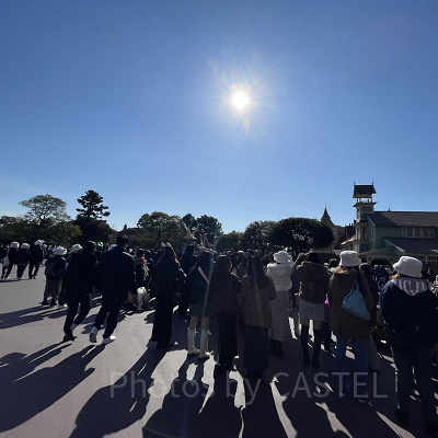 ディズニーランド混雑状況の現地レポート：パレード待ち