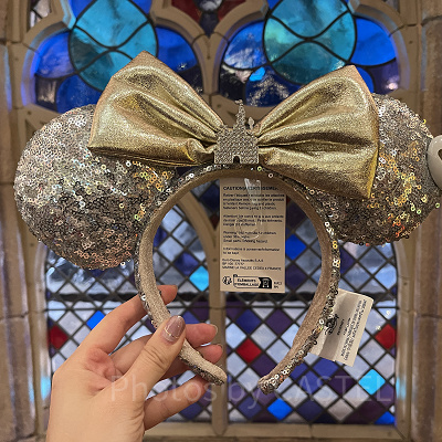 シルバー×ゴールドスパンコールカチューシャ（パリディズニー）