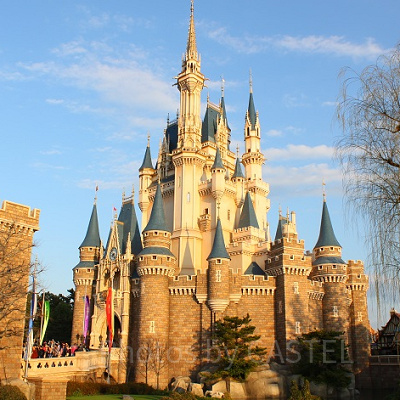 夕方のディズニーランド