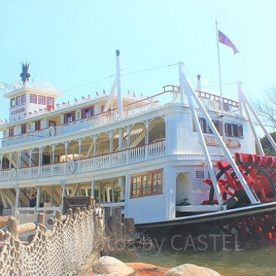 ディズニーランド：蒸気船マークトウェイン号