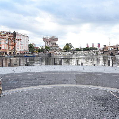 ディズニーシーのビリーヴ〜シー・オブ・ドリームス〜鑑賞場所：ザンビーニ・ブラザーズ・リストランテ前からの景色