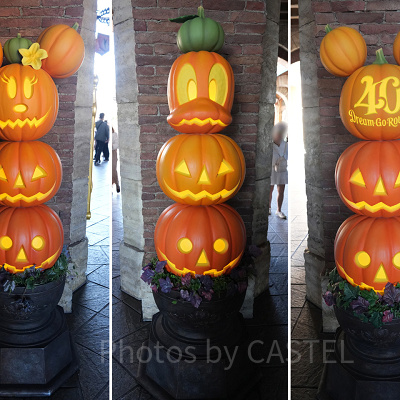 ディズニーシーのハロウィンデコレーション（エントランス）