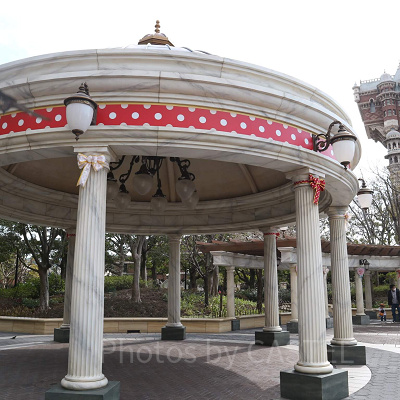 ディズニーシー3月混雑状況レポート:ミニーの装飾