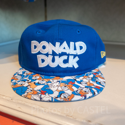 ドナルド柄付きキャップ
