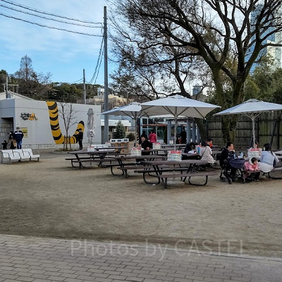 園内の飲食スペース